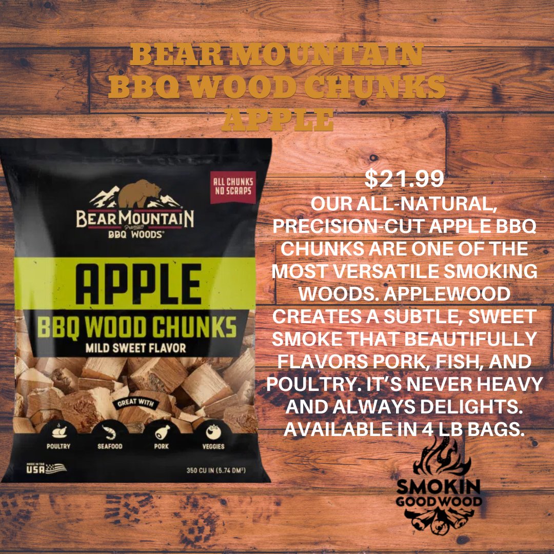Bear Mountain BBQ Wood Chunks - Smokin Good Wood