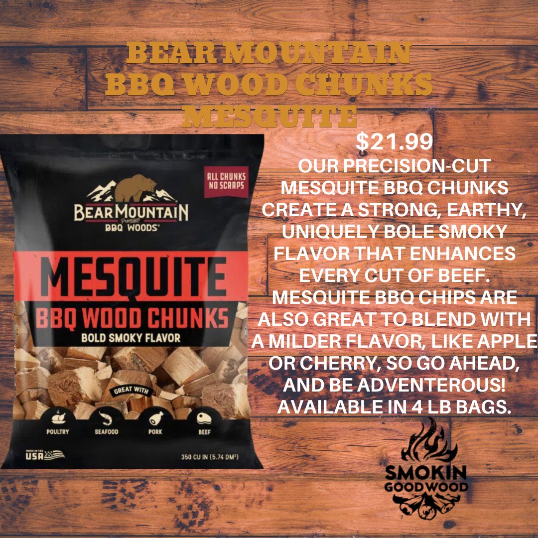 Bear Mountain BBQ Wood Chunks - Smokin Good Wood